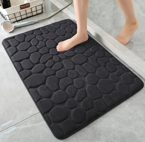 Non Slip Bathroom Toilet Mat - Black